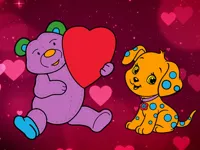 image Valentine Pets Coloring Book