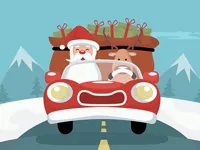 image Santa Giving Presents Jigsaw