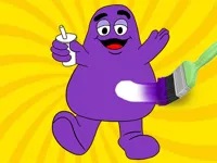 image Grimace Shake Coloring Book