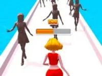 image Girl Run Beauty 3d
