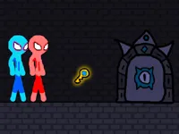 image Red and Blue Stickman Rope